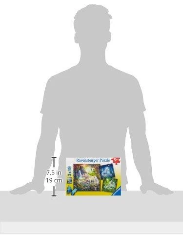 Ravensburger Dėlionė 3x49 vnt. - Gražūs vienaragiai