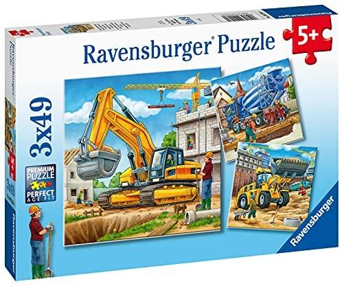 Ravensburger Dėlionė 3x49 vnt. - Statybos