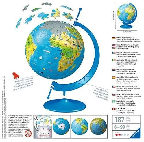 Ravensburger "3D" Dėlionė 180 vnt. - Gaublys