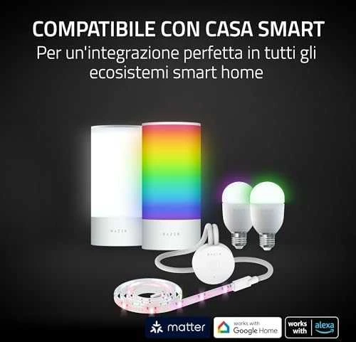 Razer|Aether Smart Light Strip|Žaidėjų kambariams|RGB|25000 val