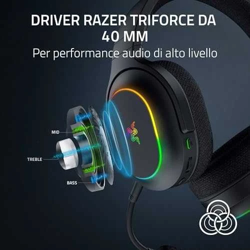 Razer | Ausinės Žaidimams | Barracuda X Chroma | Belaidės | Over-Ear | Mikrofonas | Belaidės | Juodas