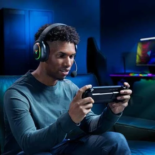Razer | Ausinės Žaidimams | Barracuda X Chroma | Belaidės | Over-Ear | Mikrofonas | Belaidės | Juodas