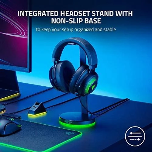 Ausinių stovas Razer Base Station V2 Chroma Quartz Edition, Rožinis