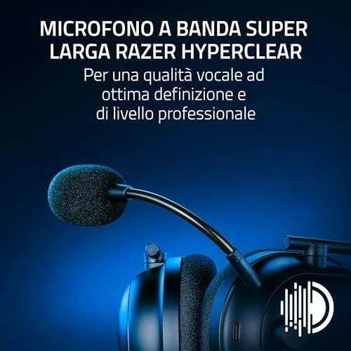 Razer Ausinės Žaidimams | BlackShark V2 Pro skirta PlayStation | Belaidės | Over-Ear | Mikrofonas | Noise canceling | Juodas