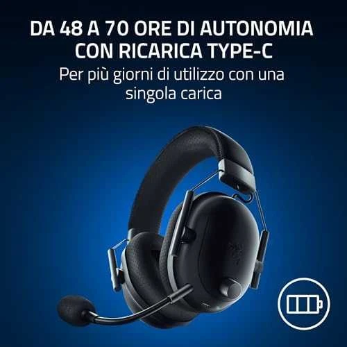 Razer Ausinės Žaidimams | BlackShark V2 Pro skirta PlayStation | Belaidės | Over-Ear | Mikrofonas | Noise canceling | Juodas