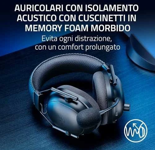 Razer Ausinės Žaidimams | BlackShark V2 Pro skirta PlayStation | Belaidės | Over-Ear | Mikrofonas | Noise canceling | Juodas