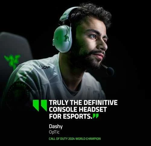 Razer Ausinės Žaidimams | BlackShark V2 Pro skirta PlayStation | Belaidės | Over-Ear | Mikrofonas | Noise canceling | Juodas