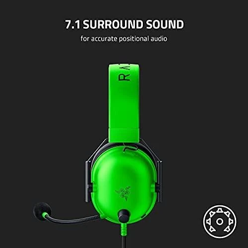 Esports Žaidimų Ausinės Razer BlackShark V2 X, Žalios