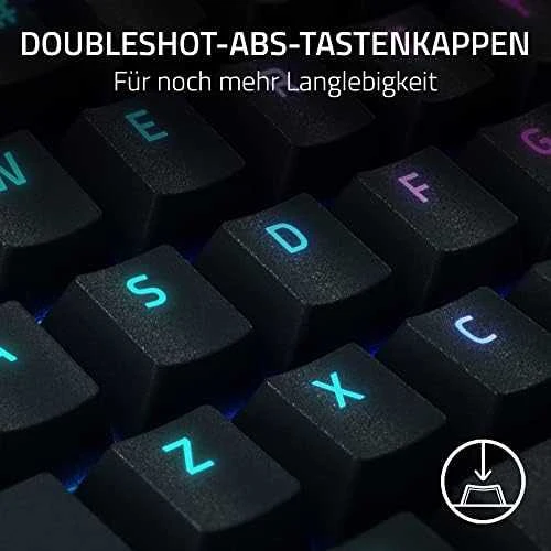 Razer BlackWidow V4 Pro Klaviatūra žaidimams, Žalias Switch, USB, DE išdėstymas