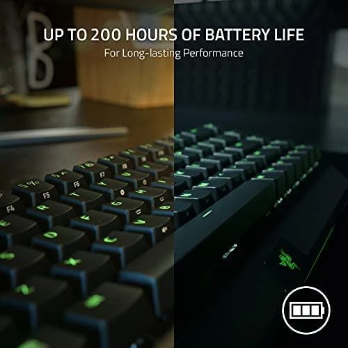 Belaidė 65% Klaviatūra Razer BlackWidow V3 Mini HyperSpeed su Razer Chroma RGB, Green Switch, US išdėstymas