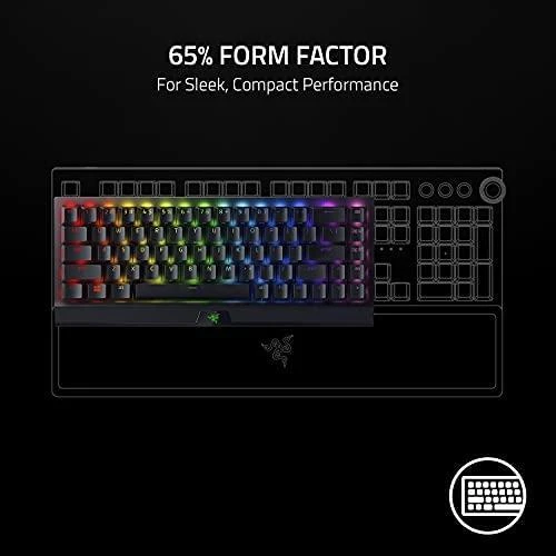 Belaidė 65% Klaviatūra Razer BlackWidow V3 Mini HyperSpeed su Razer Chroma RGB, Green Switch, US išdėstymas