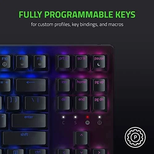 Kompaktiška Žaidimų klaviatūra Razer BlackWidow V3 Tenkeyless, Green Switch, Nordic išdėstymas
