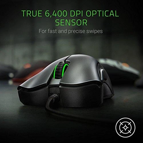 Pelė RAZER DeathAdder Essential RZ01-02540100-R3C1 (Optinė, 6400 DPI, juodos spalvos)