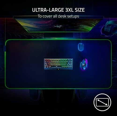 Razer | Goliathus Chroma 3XL | Pelės kilimėlis | 1200 x 550 x 3.5 mm | Juodas