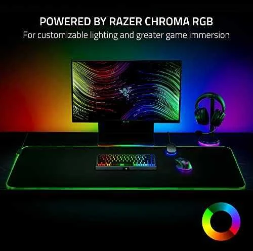 Razer | Goliathus Chroma 3XL | Pelės kilimėlis | 1200 x 550 x 3.5 mm | Juodas