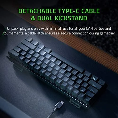 60% Mechaninė Žaidimų klaviatūra Razer Huntsman Mini, Red Switch, US išdėstymas