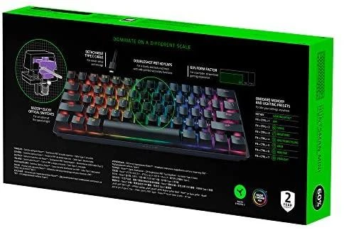 60% Mechaninė Žaidimų klaviatūra Razer Huntsman Mini, Purple Switch, US išdėstymas