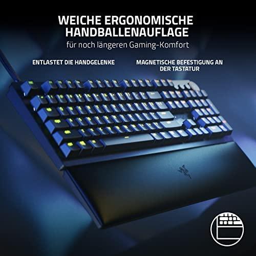 Razer Huntsman V2 Laidinė žaidimų klaviatūra RGB LED, USB, DE, Clicky Optical Violetinė Switch, Juoda