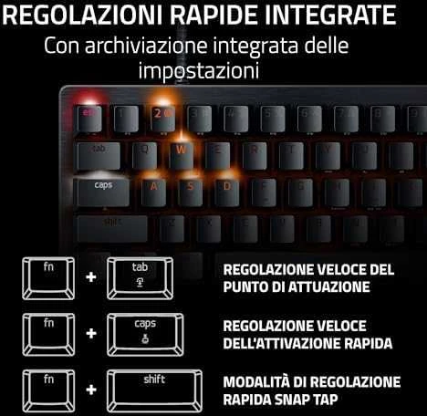 Razer | Huntsman V3 Pro Mini | Klaviatūra žaidimams | su laidu | US | Juodas