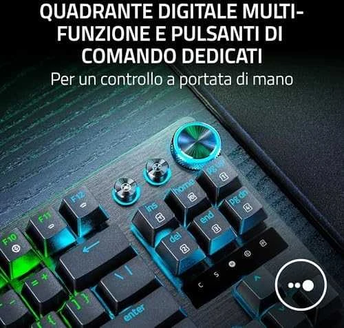 Razer | Huntsman V3 Pro Tenkeyless | RZ03-04980100-R3M1 | Klaviatūra žaidimams | su laidu | US | Analog Optical | Juodas