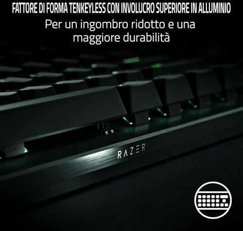 Razer | Huntsman V3 Pro Tenkeyless | RZ03-04980100-R3M1 | Klaviatūra žaidimams | su laidu | US | Analog Optical | Juodas