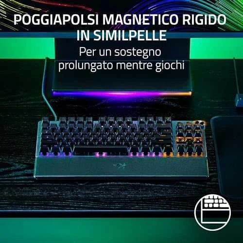 Razer | Huntsman V3 Pro Tenkeyless | RZ03-04980100-R3M1 | Klaviatūra žaidimams | su laidu | US | Analog Optical | Juodas