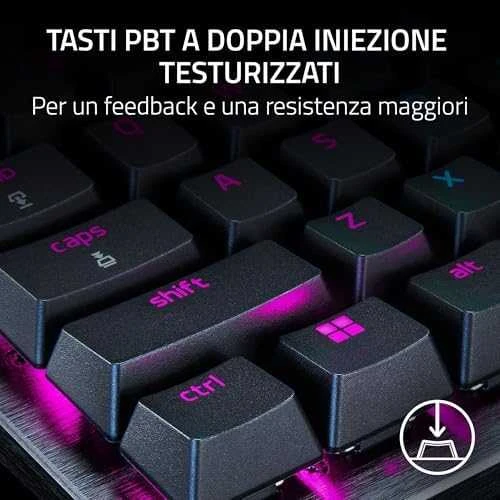 Razer | Huntsman V3 Pro Tenkeyless | RZ03-04980100-R3M1 | Klaviatūra žaidimams | su laidu | US | Analog Optical | Juodas