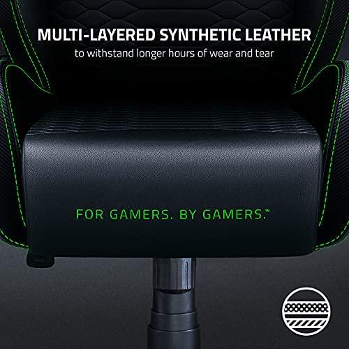 Ergonominė Žaidimų kėdė Razer Iskur X Gaming Chair, Juoda-žalia