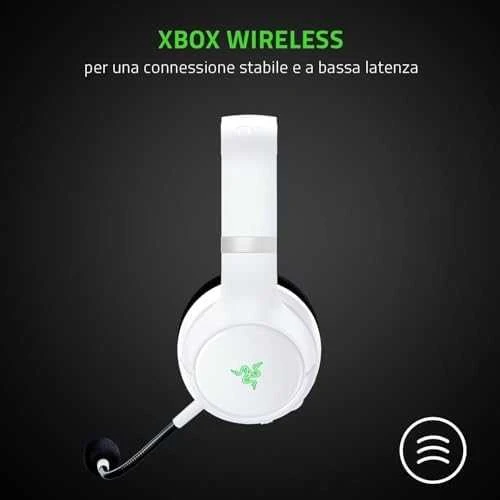 Belaidės Žaidimų Ausinės Razer Kaira Pro skirtos Xbox Series X ir mobiliems Xbox žaidimams, Baltos
