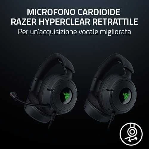 Razer Ausinės Žaidimams | Kraken V4 X | su laidu | Over-Ear | Mikrofonas | Juodas
