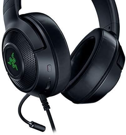 Žaidimų Ausinės Razer Kraken X USB, su žaliu pašvietimu, su mikrofonu |  Varle.lt
