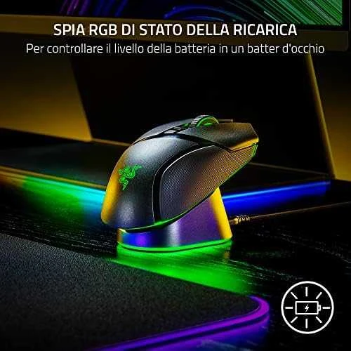 Razer | Pelė Dock Pro + Wireless Charging Puck Bundle | Wireless | USB | Juodas | Yes