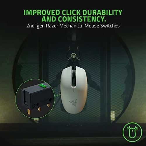 Ultra-Lengva Belaidė Žaidimų Pelė Razer Orochi V2, Balta