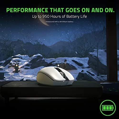Ultra-Lengva Belaidė Žaidimų Pelė Razer Orochi V2, Balta