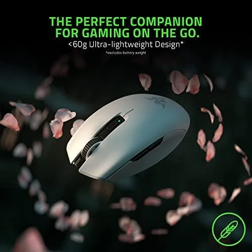 Ultra-Lengva Belaidė Žaidimų Pelė Razer Orochi V2, Balta