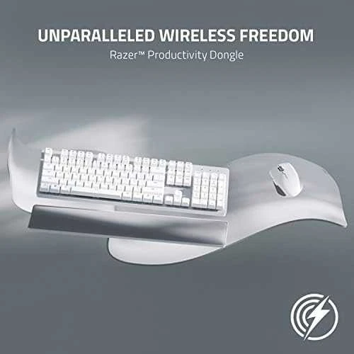 Razer | Mechaninė klaviatūra | Pro Type Ultra | Mechaninė klaviatūra žaidimams | Wireless/su laidu | Belaidė jungtis | US | Baltas