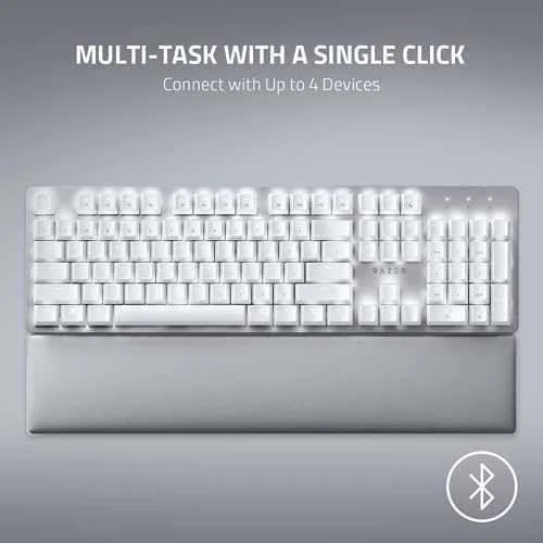Razer | Mechaninė klaviatūra | Pro Type Ultra | Mechaninė klaviatūra žaidimams | Wireless/su laidu | Belaidė jungtis | US | Baltas