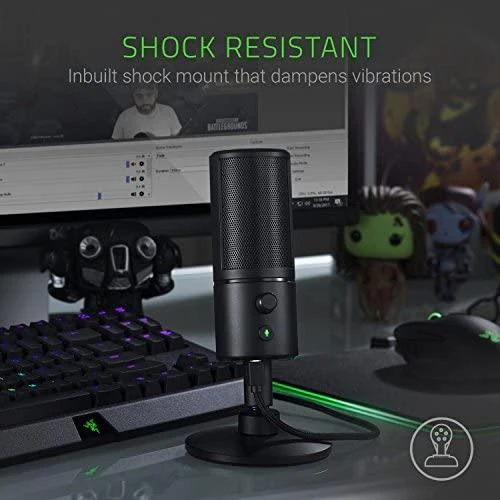 Razer | Seiren X | N/A | Laidinis | Kardioidinio kondensatoriaus mikrofono PS4 versija