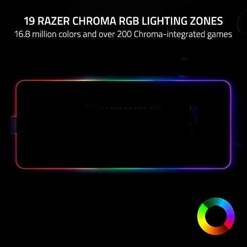 Razer | Strider Chroma Pelės kilimėlis | Pelės kilimėlis | 900 x 370 x 4 mm | Juodas