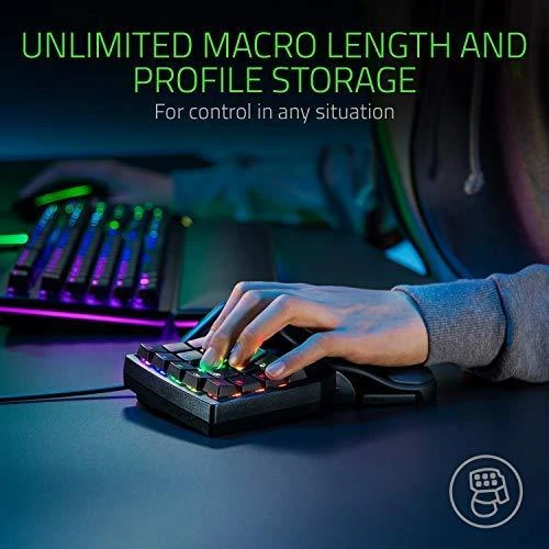 Žaidimų klaviatūra Razer Tartarus Pro, Juoda