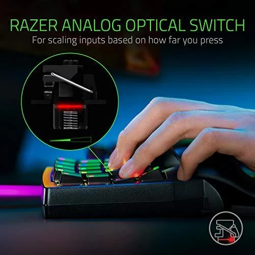 Žaidimų klaviatūra Razer Tartarus Pro, Juoda