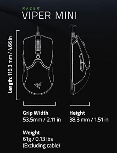Razer Pelė žaidimams Viper Mini Optinė, RGB LED light, su laidu
