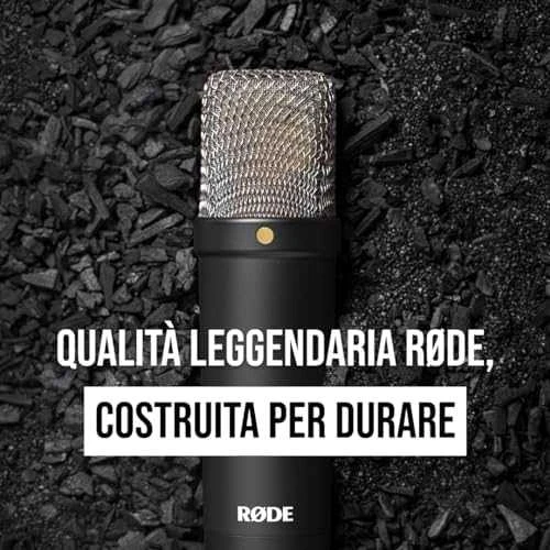 Kondensatorinio mikrofono komplektas Rode NT1 Signature, juodas