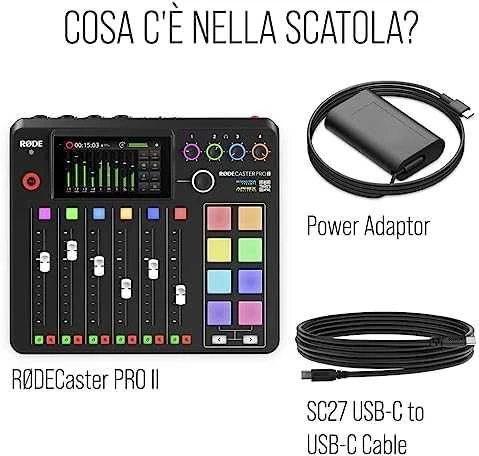 Rode Podkastų Studija - Røde Rødecaster Pro II Juodas