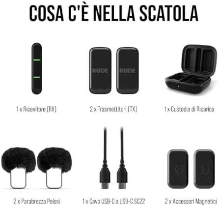 Rode Wireless Micro (USB-C, Juodas)