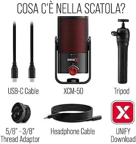 Rode X XCM50 profesionalus kondensacinis USB mikrofonas