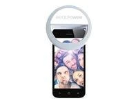 Dėklas Realpower Išmanusis telefono žiedo apšvietimas Eva Selfie Light