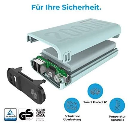Carruzzo RealPower PB-20000PD+ Nutopia 20000 mAh Mėlyna