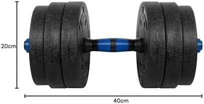 Reguliuojami bituminiai hanteliai su jungtimi 2x10kg, REBEL ACTIVE