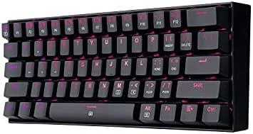 Kompaktiška Mechaninė klaviatūra žaidimams Redragon K630RGB, Red Switch, US išdėstymas